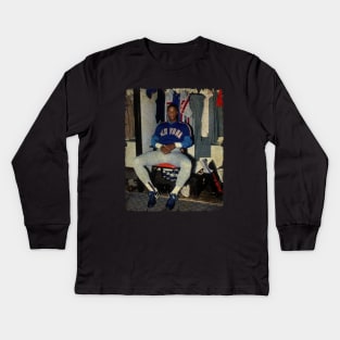 Darryl Strawberry in New York Mets Kids Long Sleeve T-Shirt